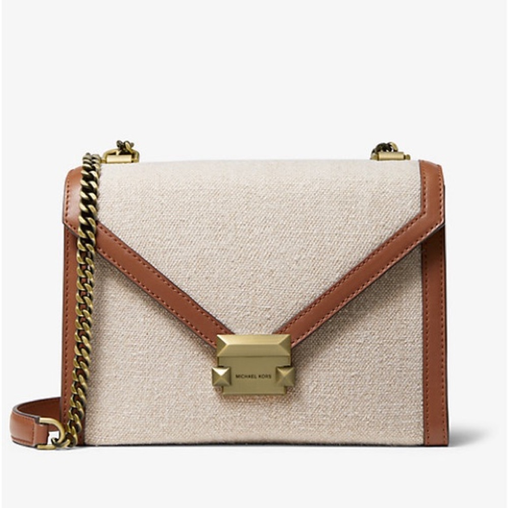 MICHAEL Michael Kors Cream and Tan Crossbody Bag